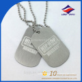 Factory custom design printing silver metal dog tag